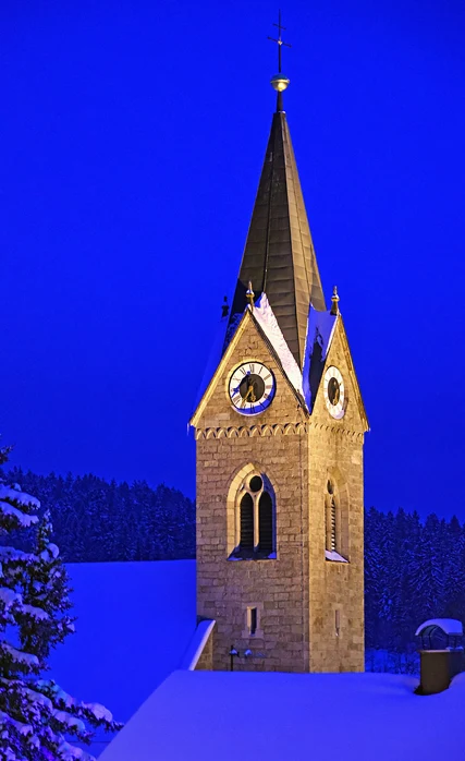 Pfarrkirche St. Anna Neuschönau nei pressi del Bayerischer Wald.